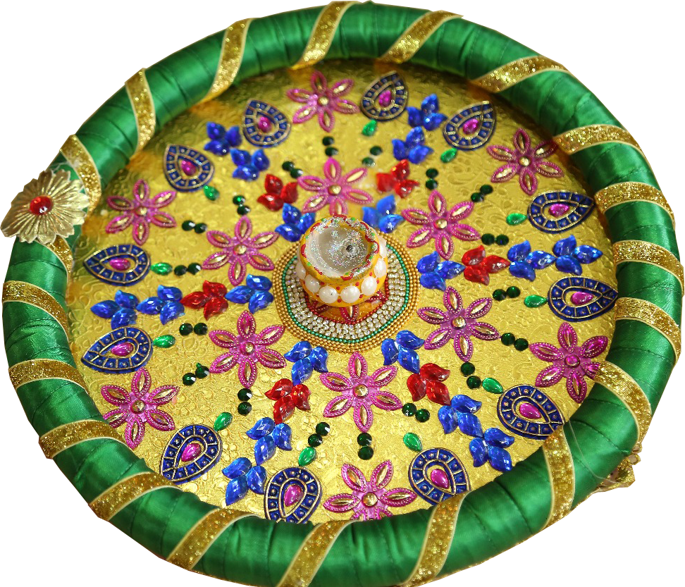 Aarti plates for marriage  Plate design, Decorative plates, Plates